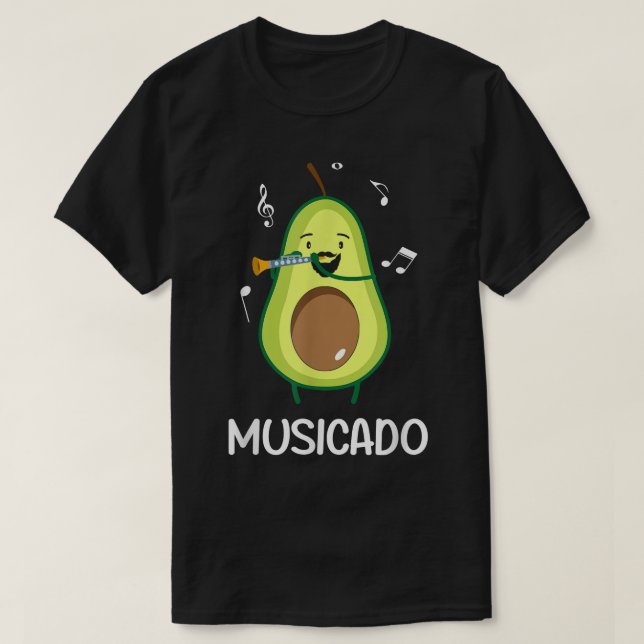 Camiseta Musicado Avocado Fazendo A Diversão Musical Clarin (Frente do Design)