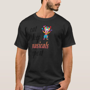 Camiseta musicais do sono repetem Teatro Musical