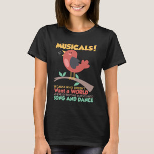 Camiseta Musicais porque quem não quer música e dança