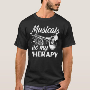 Camiseta Musicais São A Minha Música Musical De Terapia