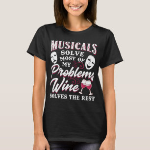 Camiseta Musicais Solucionam A Maioria Dos Meus Problemas