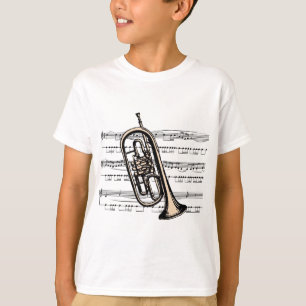 Camiseta Musical 12 B da trombeta