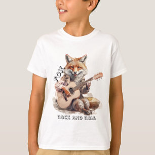Camiseta musical Caricatura Animal Fox A