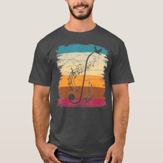 Camiseta Musical Composer Music Notes Músico Retro Clef