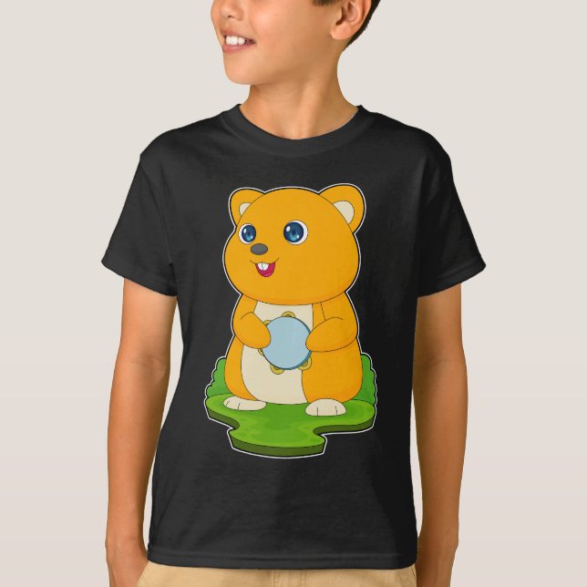 Camiseta Musical de Hamster (Frente)