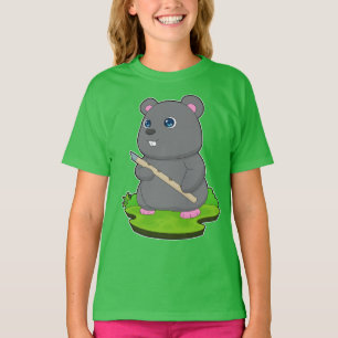 Camiseta Musical de Hamster Flute Music