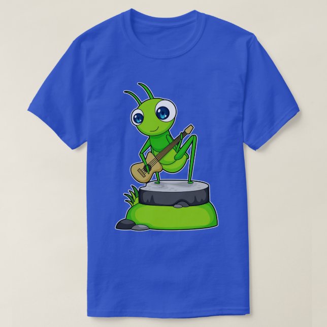 Camiseta Musical de lagartas (Frente do Design)