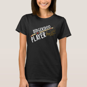 Camiseta Musical Didgeridoo Player Music Wind Instrumento D