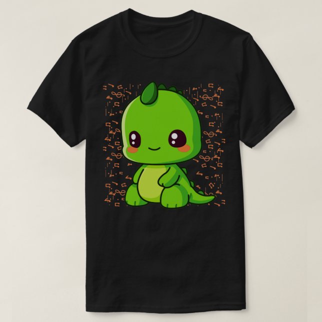 Camiseta Musical Dino (Frente do Design)