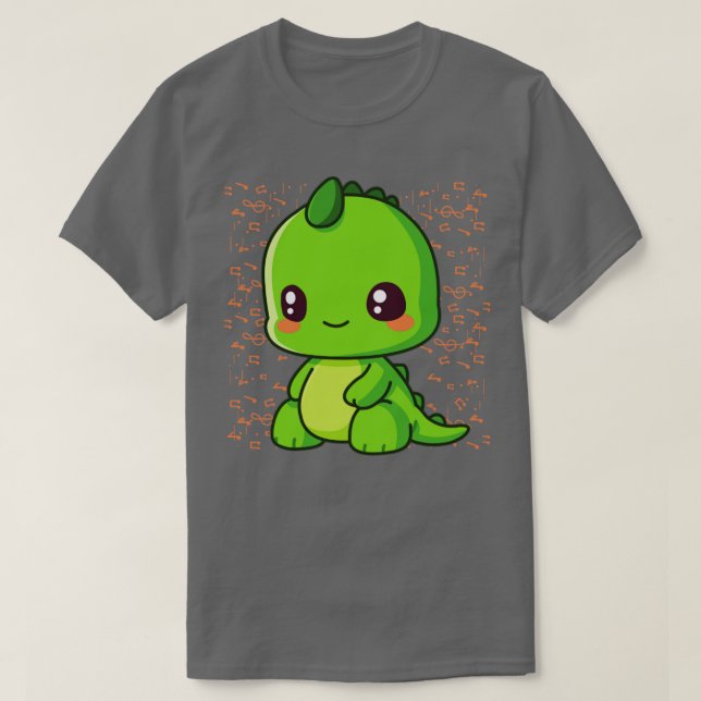 Camiseta Musical Dino (Frente do Design)