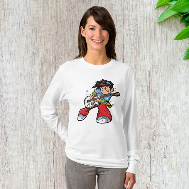 Camiseta Musical do Diário Guitarrista do legal Rock Star (Criador carregado)