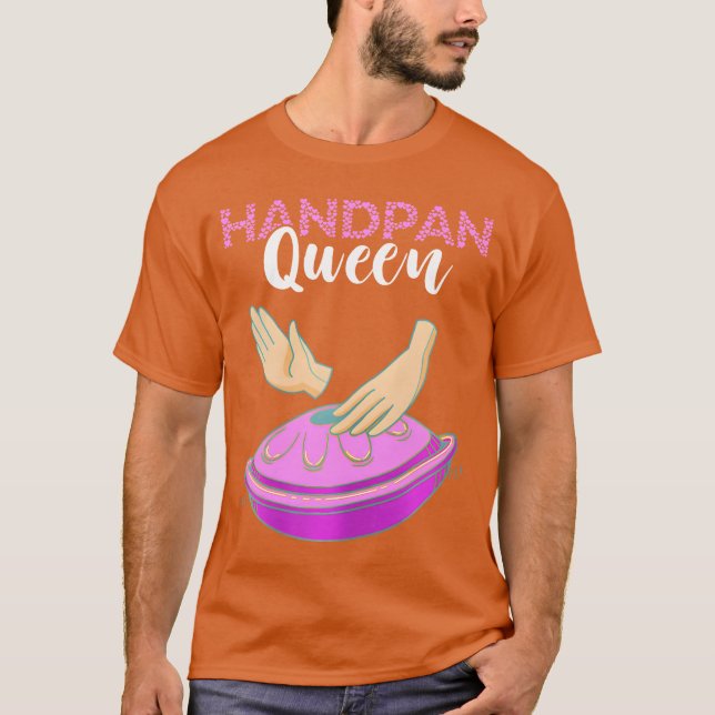 Camiseta Musical do Handpan Queen Hang Drum Sexta (Frente)