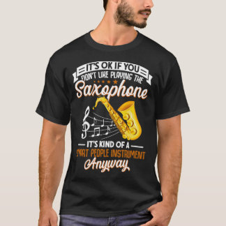 Camiseta Musical do jogador saxofone saxofone saxofone