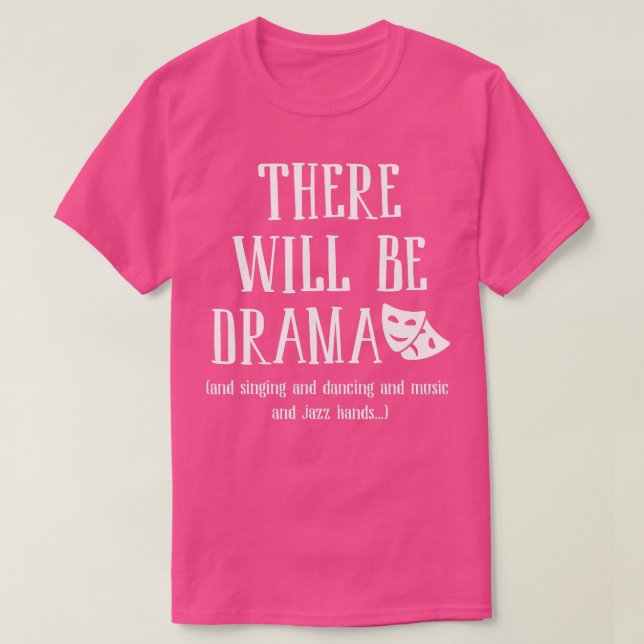 Camiseta Musical Drama Singing Music Men Ki (Frente do Design)