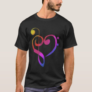 Camiseta Musical Ele Tema Colorido Chapéu Musical