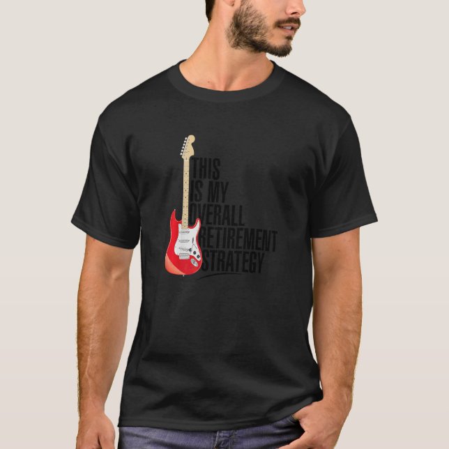 Camiseta Musical Electric Guitar Rock And Roll Strategy (Frente)
