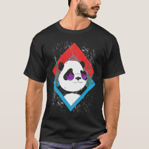 Camiseta Musical Equalizer DJ Rave Party Musican Panda
