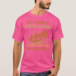 Camiseta Musical Flugelhorn Trumpet Musical Instrumento Orc