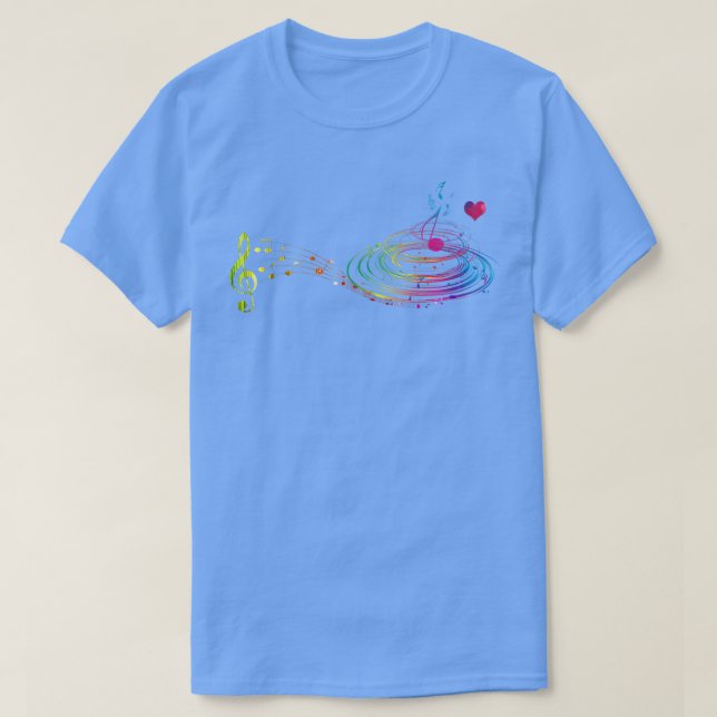 Camiseta Musical Gift Musical Instruments Music Notes Trebl (Frente do Design)