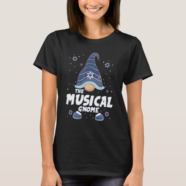 Camiseta Musical Gnome  Hanukkah Family Matching for men wo (Frente)