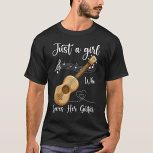 Camiseta Musical Guitarista Apenas Uma Menina Que Ama O Vio