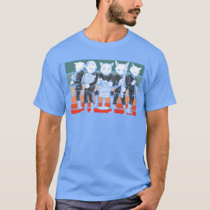 Camiseta Musical Instrumento Musical Banda Felino Música Mú