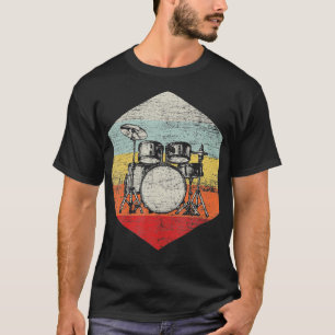Camiseta Musical Instrumento Musical Drummer Oferece Tambor