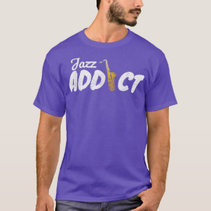 Camiseta Musical Instrumento Musical Saxofone Jazz a