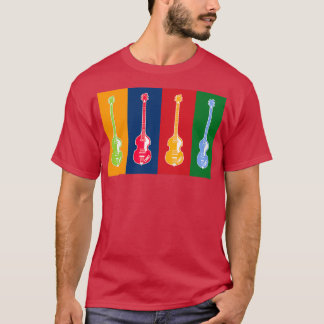 CAMISETA MUSICAL INSTRUMENTS SILHOUETTES HOFNER BASS
