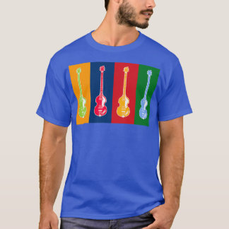 CAMISETA MUSICAL INSTRUMENTS SILHOUETTES HOFNER BASS