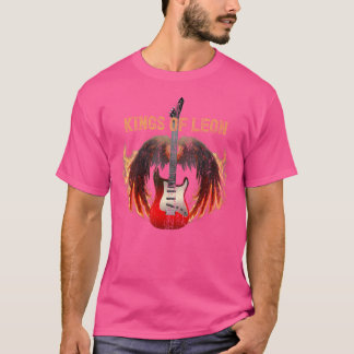 Camiseta Musical Leons King Guitar Retro Engraçado Vintage