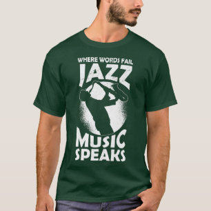 Camiseta Musical Musical Instrumento Musical Notes Jazz Cot