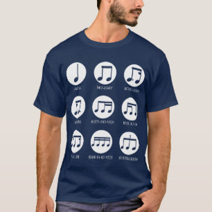 Camiseta Musical Notes Classical Music Composereacher engra