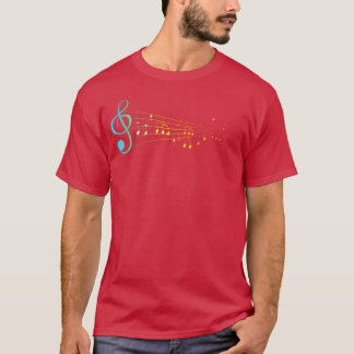 Camiseta Musical Notes Music Pai