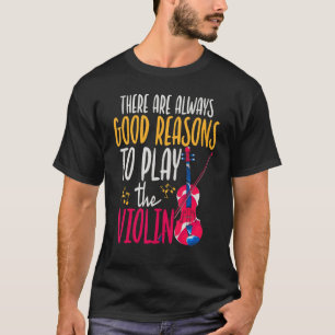 Camiseta Musical Notes Musical Instrumento Violino Violino