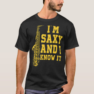 Camiseta Musical saxofone Instrumento Musical Jazz Banda Sa
