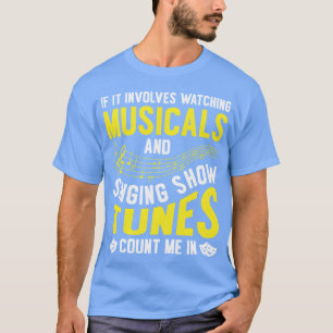 Camiseta Musical Singing Music Lover Assistindo Frente Broa