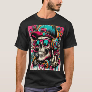 Camiseta Musical Skull: The Art of Sound and Style