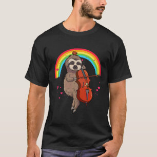 Camiseta Musical Sloth Cello Player Cellists