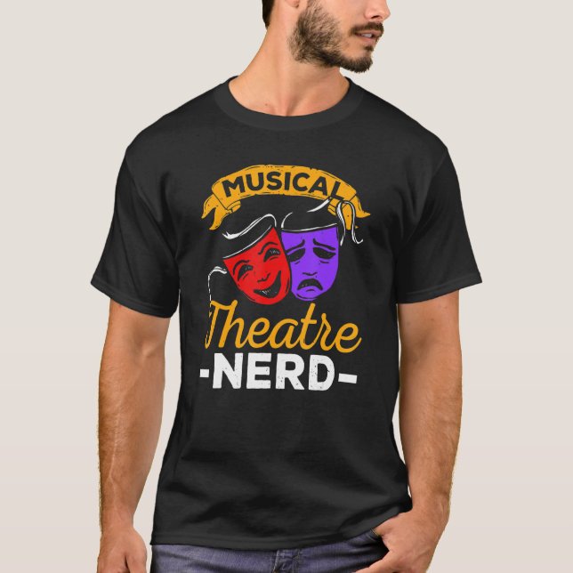 Camiseta Musical Theater Nerd Music   Theater   (Frente)