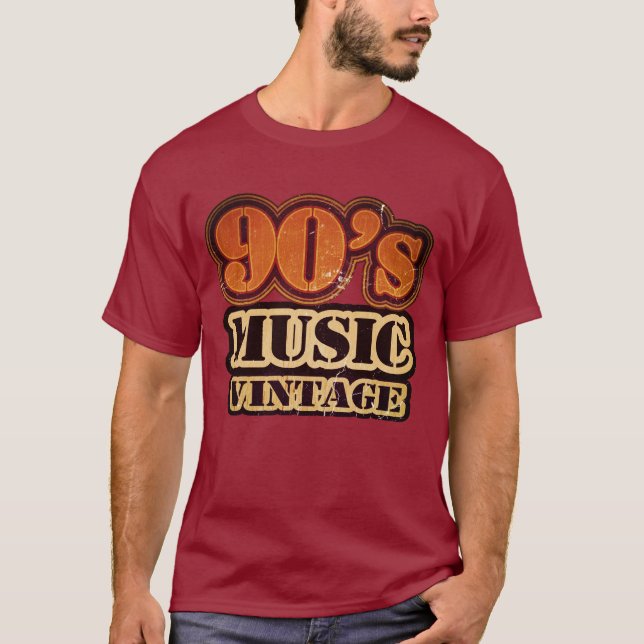 Camiseta Musical Vintage de 90 (Frente)