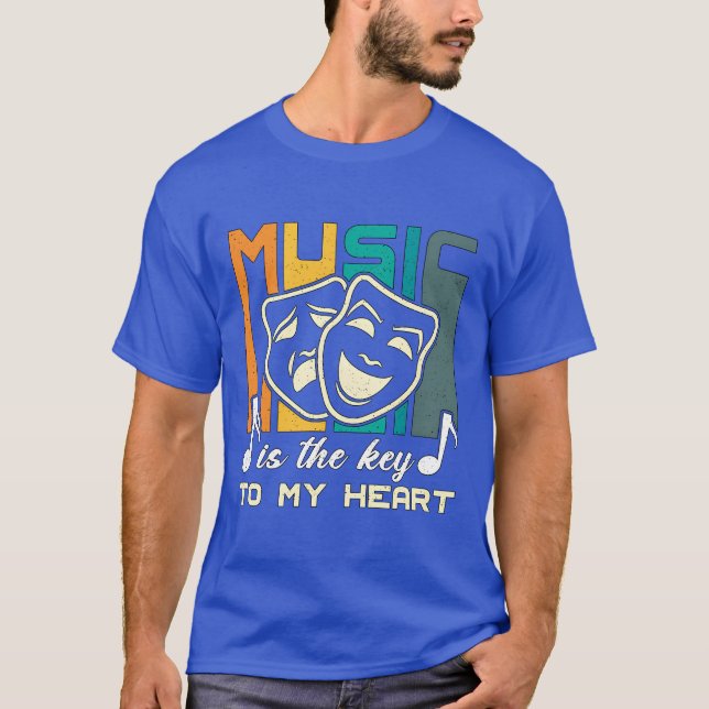 Camiseta Musicalheatre Music Ishe Keyo Broadway Drama engra (Frente)