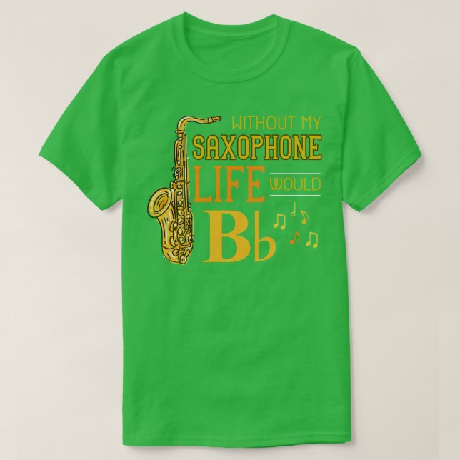 Camiseta Musicário saxofone jazz (Frente do Design)