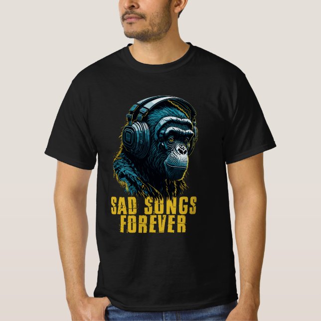 Camiseta Músicas Tristes Para Sempre, Melodias Melancólicas (Frente)