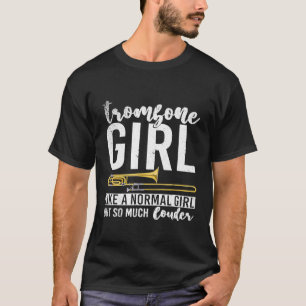 Camiseta Músicas Trombonistas Meninas Mulheres Oferecem Jaz