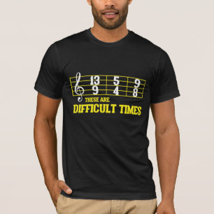 Camiseta Musicatura Engraçada Folha Difícil Tempos Musica