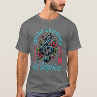 Camiseta Musiceacher Todos Os Dias É Uma Sinfonia Música Fu