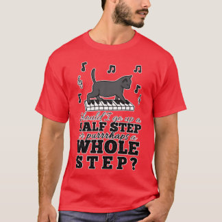 Camiseta Musicheed Cat Pun retro