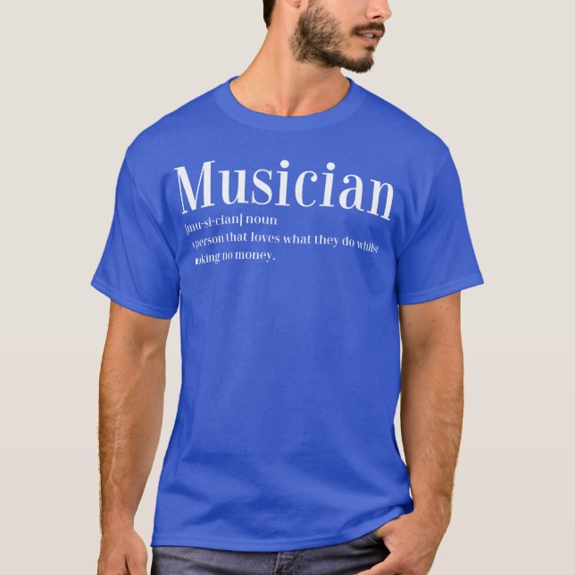 Camiseta Musician Definition Music Artists gift (Frente)