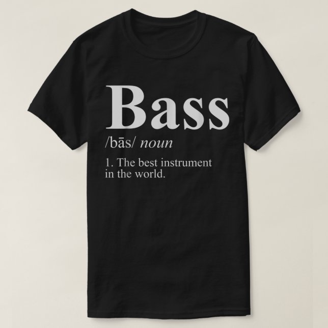 Camiseta Musician Music Bass, Guitarist Bassist Bass Guitar (Frente do Design)
